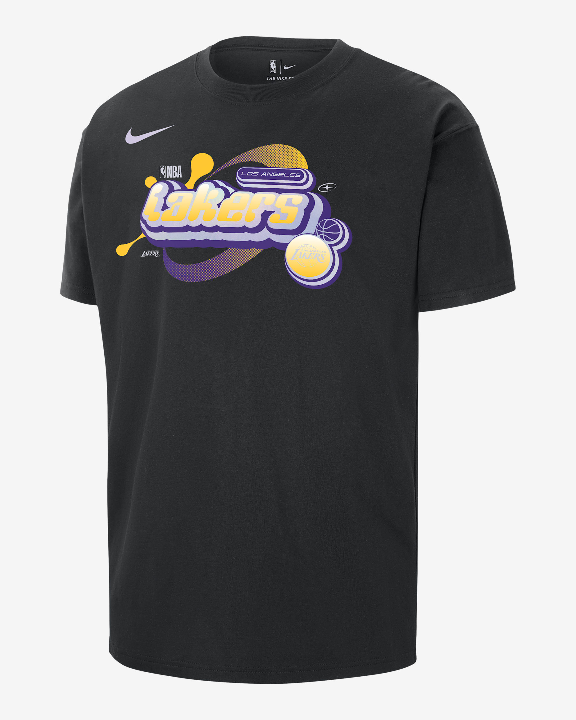 Los Angeles Lakers Courtside Men's Nike NBA Max90 T-Shirt. Nike.com